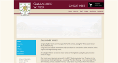 Desktop Screenshot of gallagherwines.com.au
